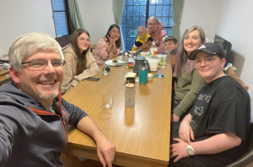 Meal with a new Christian family