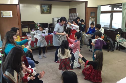 A Christmas party for local children at the church building